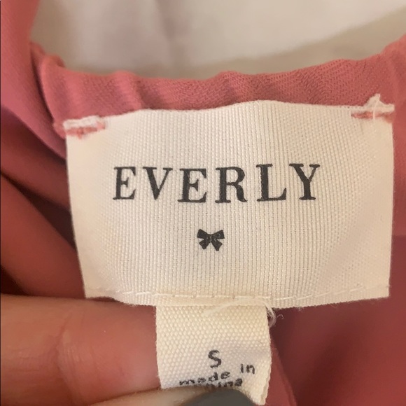 Evenly- dream big mauve ruffle midi wrap dress - Picture 2 of 5